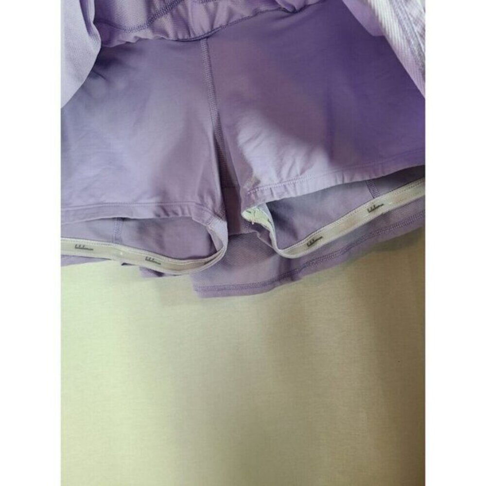 Lululemon Run- Nothing to Hide Mini Skirt-Lilac Size 10- RARE - Picture 5 of 8